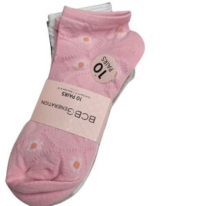 BCBGeneration  Casual Socks with Floral Patterns 10 Pairs